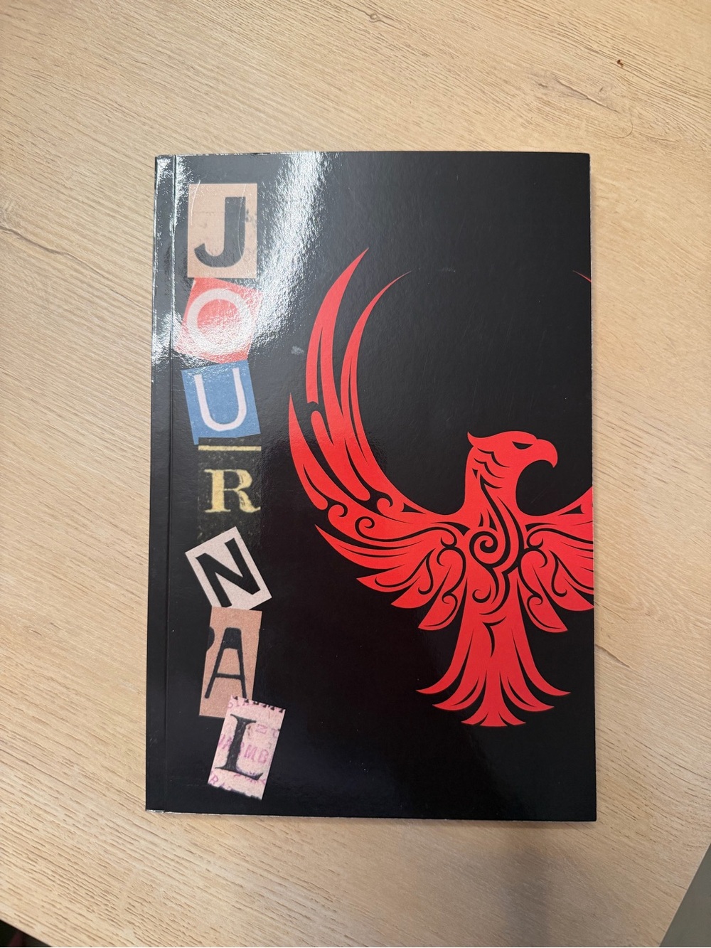 Unbranded Black & Red Phoenix Therapy Journal